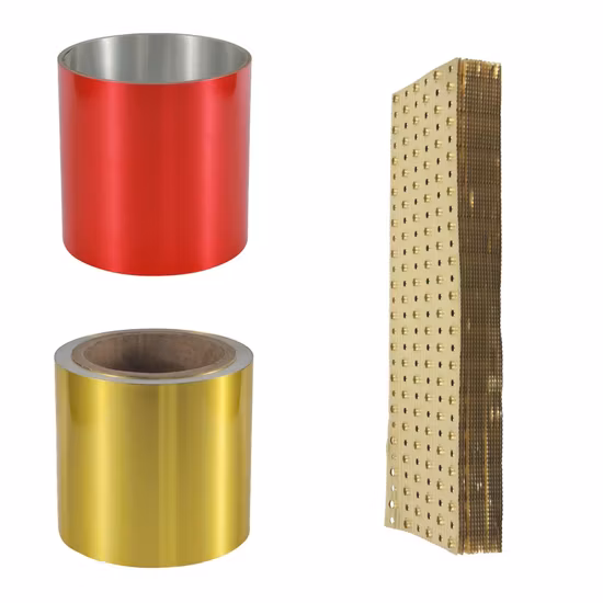 Feuille d'aluminium à revêtement époxy/hydrophile pour système HAVC