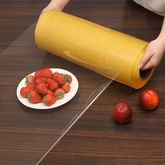 Keep Fresh Plastic Wrap Film PVC/PE Food Grade Cling Film Stretch Protection Film PVC/PE Plastic Wrapping Film
